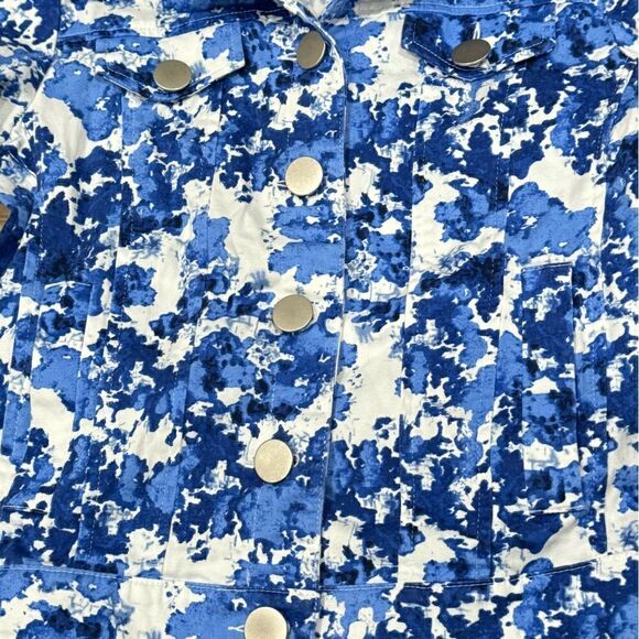 Robert Kitchen Canada Blue and White Lightweight Jacket Women’s XS - Picture 4 of 4